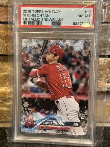 Topps 2018 Shohei Ohtani Metallic Snowflake Rookie #17 PSA 8 AngelsPanini 2023…