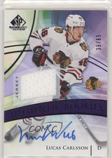2020 SP Game Used Authentic Rookies Purple Jersey 35/65 Lucas Carlsson Auto 0c8j