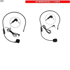 Dual-Pack Lightweight Microphones for Presenters - Ergonomic  Noise-Canceling