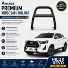 FOR TOYOTA HILUX REVO MK9 STAINLESS STEEL BLACK NUDGE A BULL BAR GUARD2020-2025