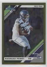 2019 Panini Donruss Press Proof Gold 44/50 Rashaad Penny #247 8k4
