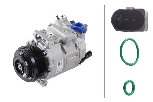 Kompressor Klimaanlage >>> Easy2Fit <<< Hella 8FK 366 201-191 12V FüR VW Crafter-image