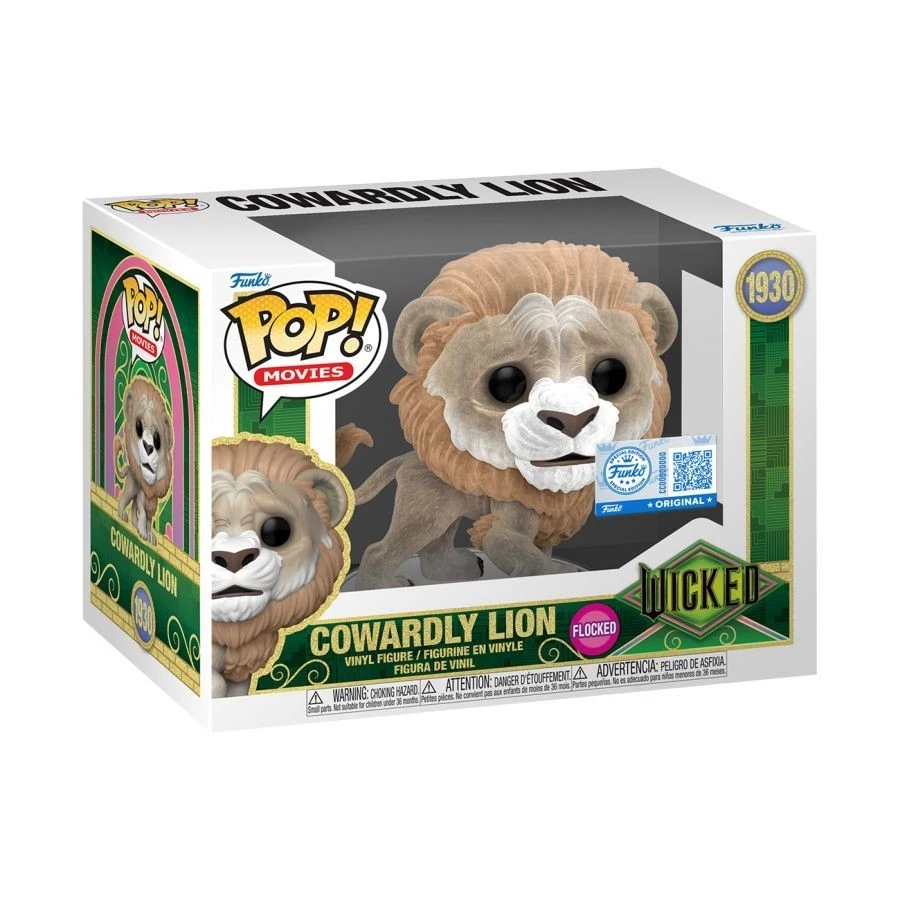 Funko Pop! Wicked (2025) - Cowardly Lion Exclus Flocked Pop Vinyl