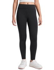 Girls Matte Thermal Fleece Lined Full Length Leggings - Casual Athletic High ...