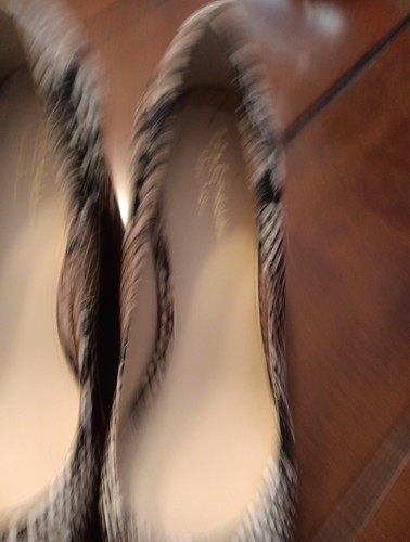 COLE HAAN Tali Bow Pump Roccia Snake Print 7 B Block Heel New Without Box - Picture 7 of 11