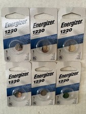 LOT OF 6 ENERGIZER 1220 LITHIUM COIN CELL BATTERIES ECR1220BP 3V EXP. 03/2033