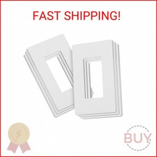 Bates- Screwless Decorator Wall Plates, Switch Plate Covers, 6 Pack, Screwless W