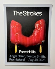 The Strokes Poster Forest Hills Queens NYC 8/19/23 Official #&rsquo;d Show Edtn X/50