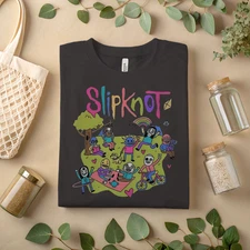 Slipknot Cartoon Parody T-Shirt – Funny Cute Band Graphic Tee A474