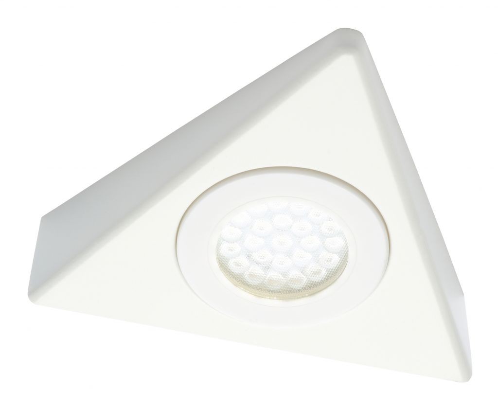 Triangle Cabinet Light White Fonte 240v LED 4000K Cool Culina CUL-31815-WHT