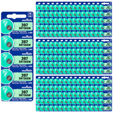 Murata 397 SR726SW Silver Oxide Watch Battery 500 Count - Replaces Sony 397
