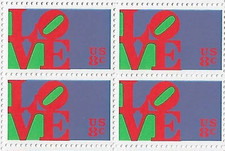 US Love Blocks 8c Stamp Block of 4 Scott# 1475