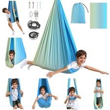 Sensory Swing, Indoor Outdoor Sensory Swing for Kids Adults, Double Layer...