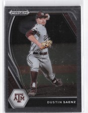 2021 Panini Prizm Draft Picks #PDP112 Dustin Saenz Silver Prizm