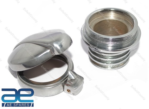 2" Monza Alloy Flip Up Fuel Tank Cap & Alloy Neck For Bsa Norton Triumph - Bild 10 von 10