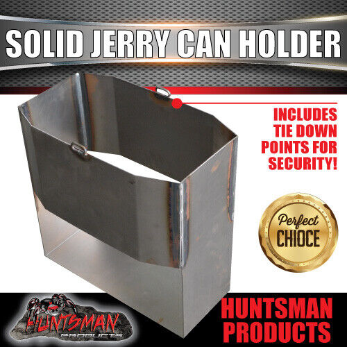 20 Litre Natural Finish Solid Welded Jerry Can Holder. Caravan Camper Trailer - Picture 1 of 4