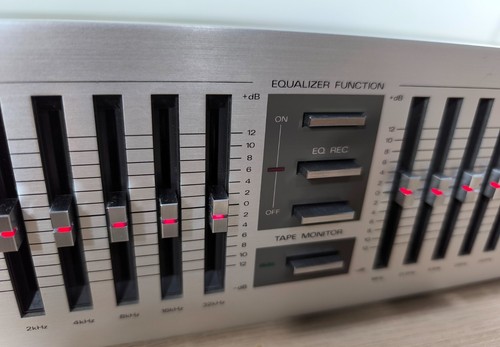 FISHER EQ-550 STUDIO STANDARD STEREO EQUALIZZATORE GRAFICO ANALOGICO 12 BAND LED - Afbeelding 6 van 15