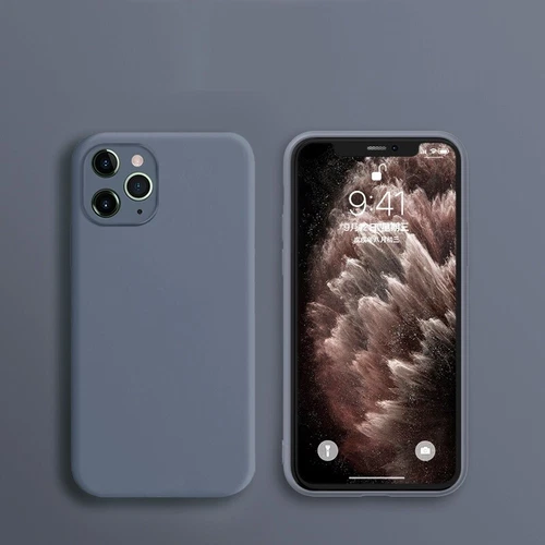 Funda blanda de silicona líquida para teléfono iPhone 15 14 13 12 11 Pro XS Mas XR - Imagen 4 de 17