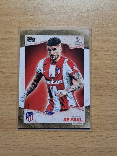 2021-22 Topps Gold X Tyson Beck UEFA UCL Rodrigo de Paul - Atletico Madrid