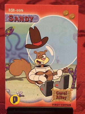 2003 Spongebob Squarepants TCG Sandy Cheeks Nickelodeon DSD-008 First Edition