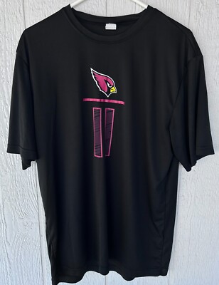 Arizona Cardinals Football Men's Shirt L Black #11 Larry Fitzgerald Hall of Fame