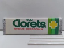 Vtg Rare American Chewing Gum Wrapper Sealed Stick Clorets