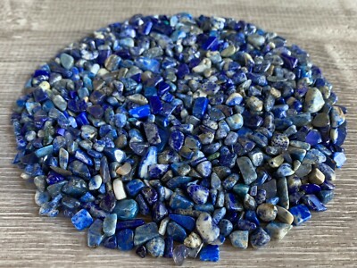 Grade A++ Lapis Semi Tumbled Gemstone Mini Chips 6 - 18 mm, Wholesale Bulk Lot