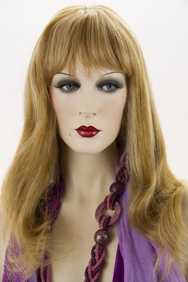 Strawberry Pale Blond Blonde Long Medium Human Hair Skin Top