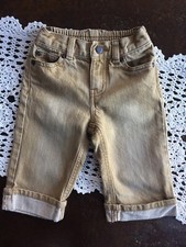 Janie And Jack Baby Boys Light Brown Jeans Pants Sz 6-12 Months