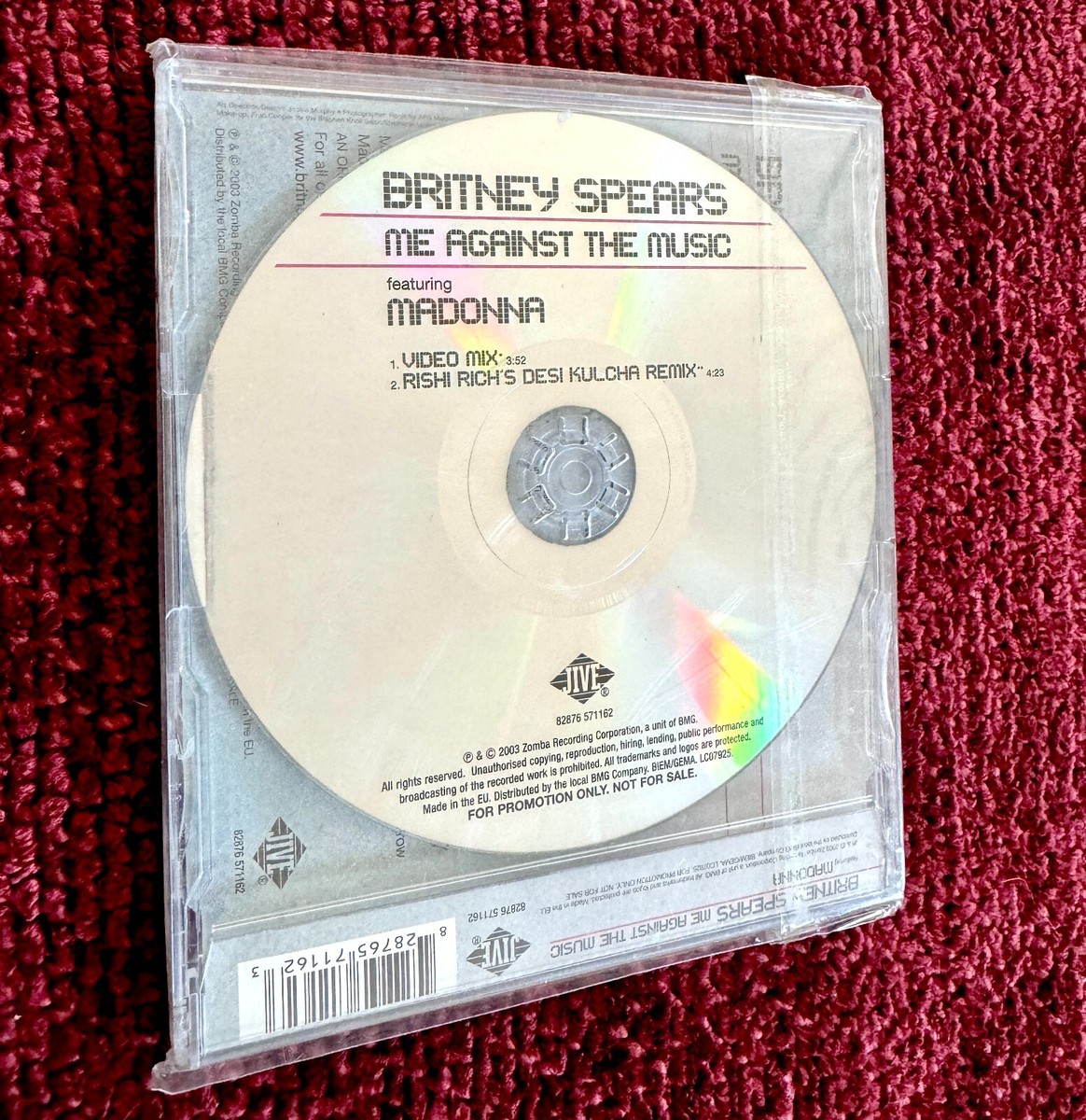 MADONNA BRITNEY SPEARS ME AGAINST THE MUSIC JAPAN PROMO CD HYPE