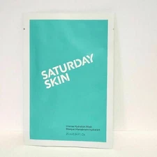 Saturday Skin Intense Hydration Mask 1 Mask New Sealed Hyaluronic Acid Watermelo