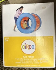 Circo Inflatable Fun Roller Orange and Blue New In Box Ages 5+ 38”W x 44”Dia. IN