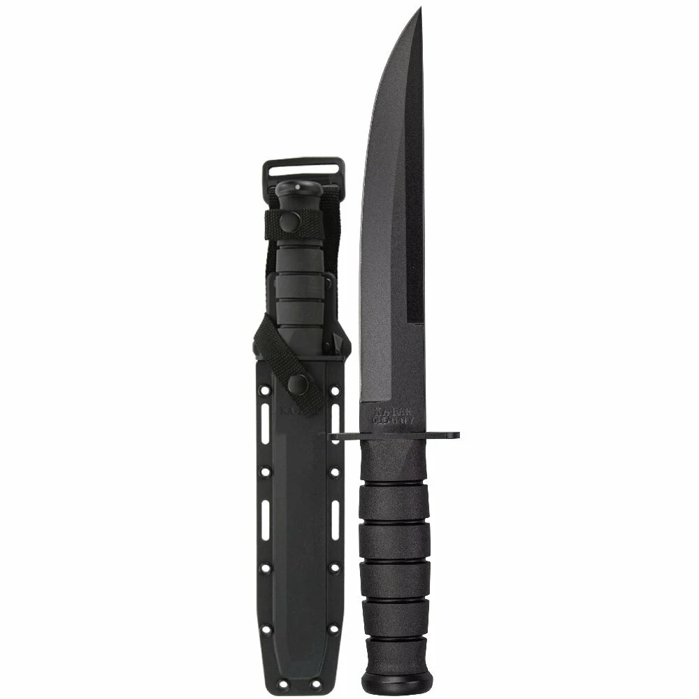 Ka-Bar Modified Tanto, 1095 Cro-Van Steel + Sheath, 8" Blade Made in USA  #1266 | eBay