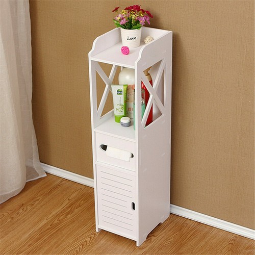 Bathroom Toilet Cabinet Storage Cupboard Holder Shelf Stand Rack Organizer 80CM - Picture 10 of 12