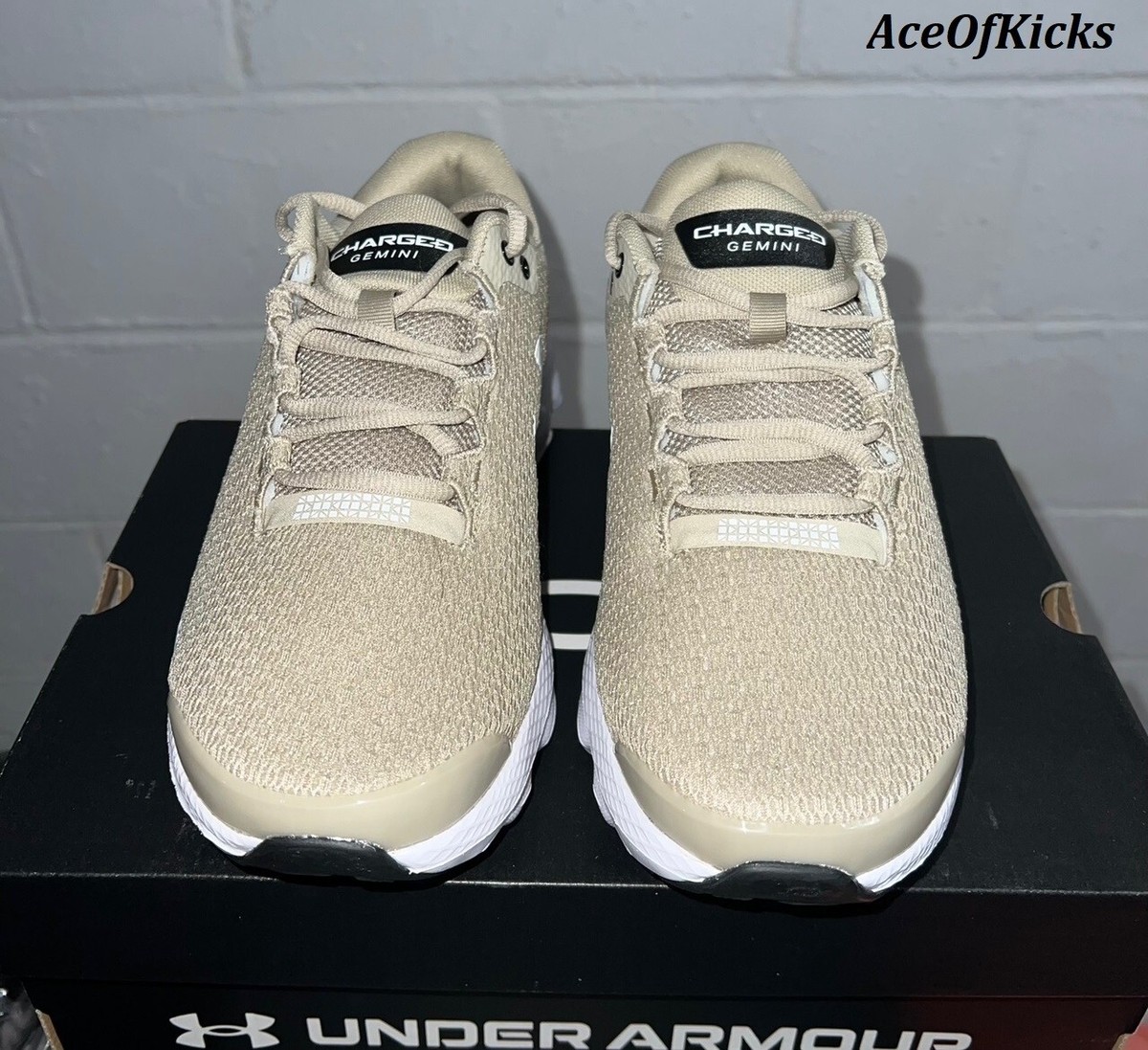 Under Armour Charged Gemini 2020 NM Brown Cafe White SZ 7.5-12