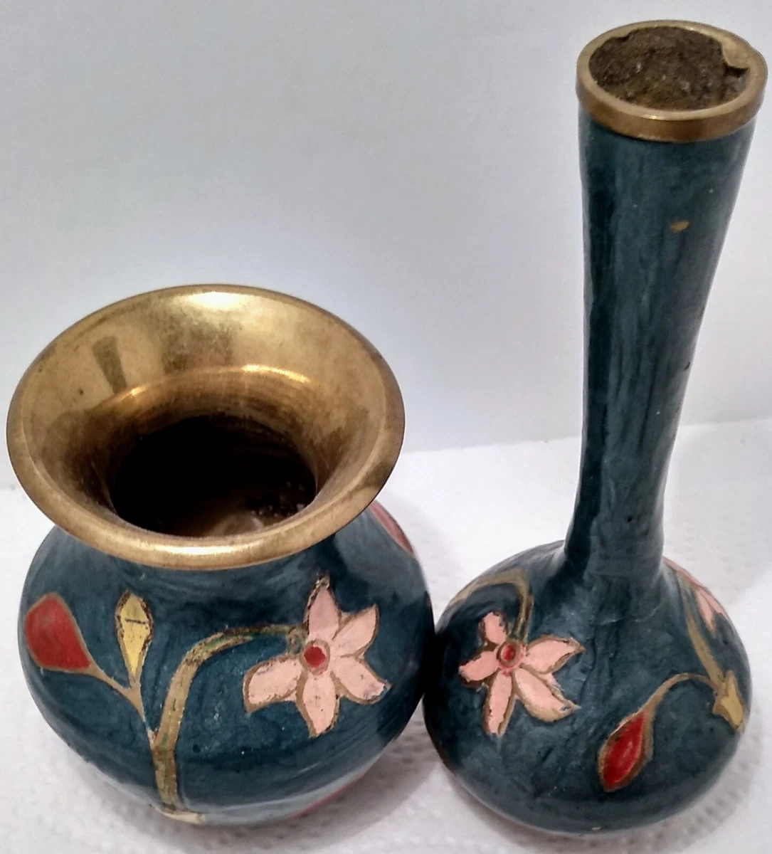 小印度黄铜花瓶| eBay