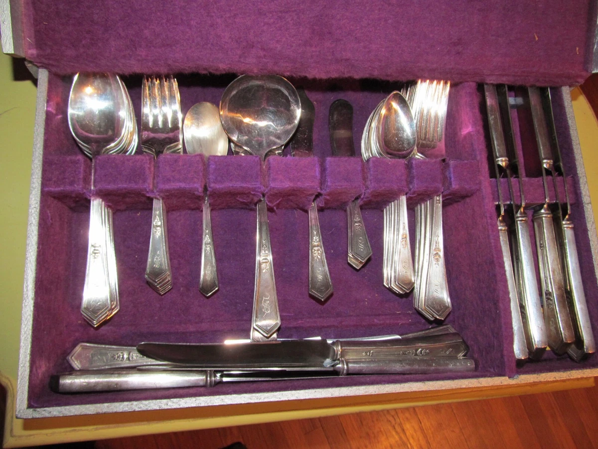1900-1940 Rogers 餐具-Set 年美国镀银餐具| eBay