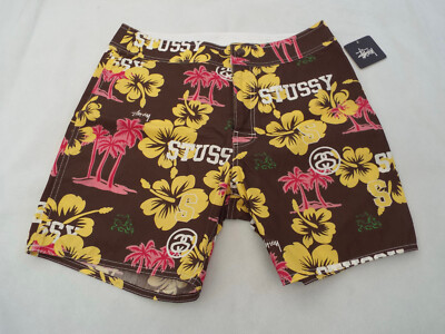 StUSSY BLUMEN STRANDSHORTS   Größe 30   UVP 85 £+   UK PORTOFREI