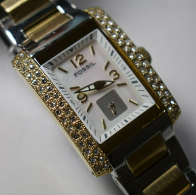 Fossil Full Glitz Silver and Crystal Womens Watch Rare s-l400.jpg main image 2