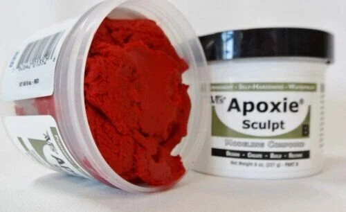 Aves Apoxie Sculpt 1 Lb Red - Air Dry Modeling Clay Compound Self Hardening - Picture 2 of 5