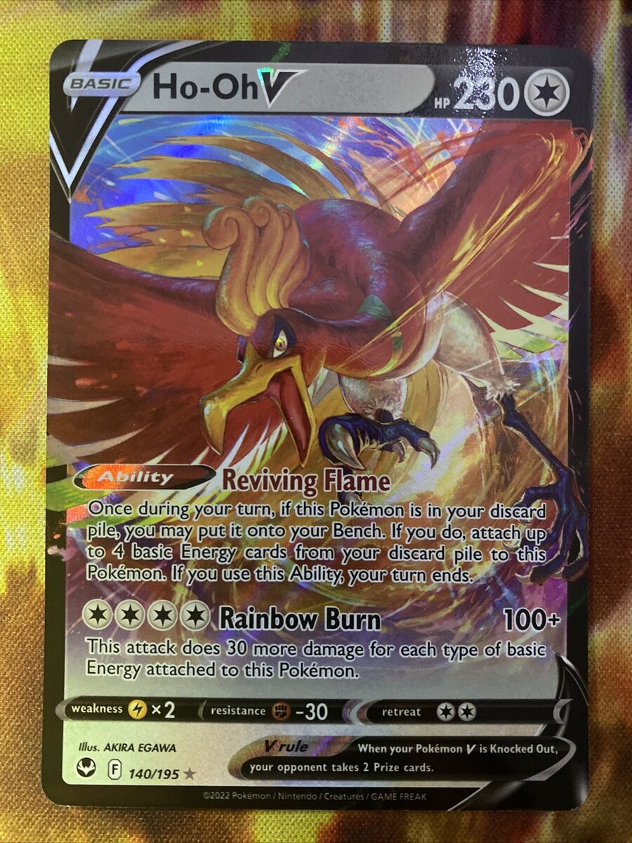 Carta Pokemon Ho-Oh V 140/195 Português Card Original Copag