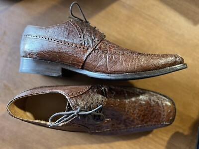Ostrich Skin Vero Cuoio Shoes