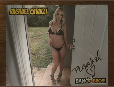 Rachael Cavalli  Adult Model Autographed 8x10 Photo