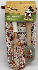 Best Brands Disney Mickey/Minnie/Pluto 3 Piece Baking Set: Mitt, Spatula, Whisk