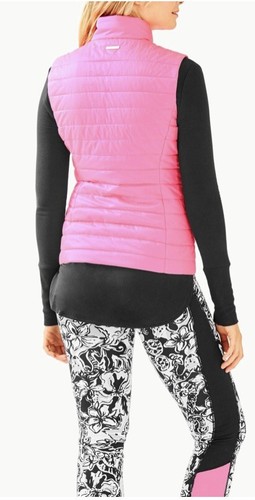 $184 Lilly Pulitzer Pink Elyn Puffer Vest Women's Size XS NWOT - Picture 3 of 7
