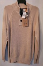 Weatherproof Vintage Mens Sweater Size M Natural/Beige  NEW WITH TAGS
