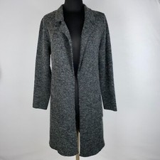 Monteau Duster Cardigan Sweater Womens L Knit Tunic Slit Fall Winter Cabincore