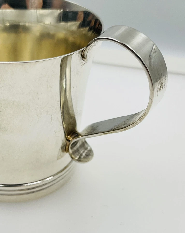 Taza Cartier Antigua Paul Revere Reproducción Plata Esterlina Mango Foto 3 de 4