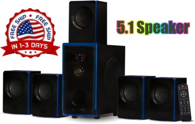 Sistema De Cine En Casa De Con Bluetooth Y Sonido Envolvente De 5.1 Canales NEW