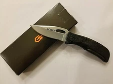 GERBER KNIFE- E-Z OUT Jr. PLAIN  LOCKBACK #6501 - 3 1/8" CLOSED - USA MADE - NIB